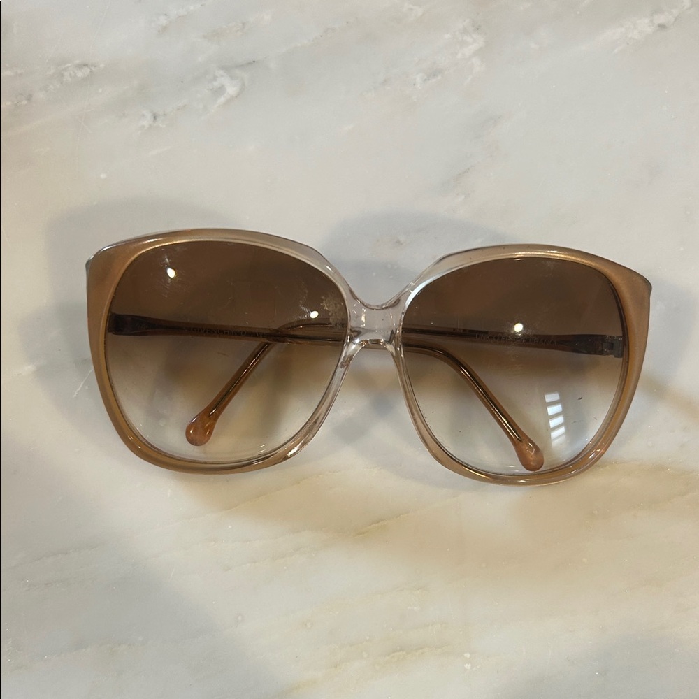 Givenchy Brown Gradient Oversized Butterfly Sunglasses